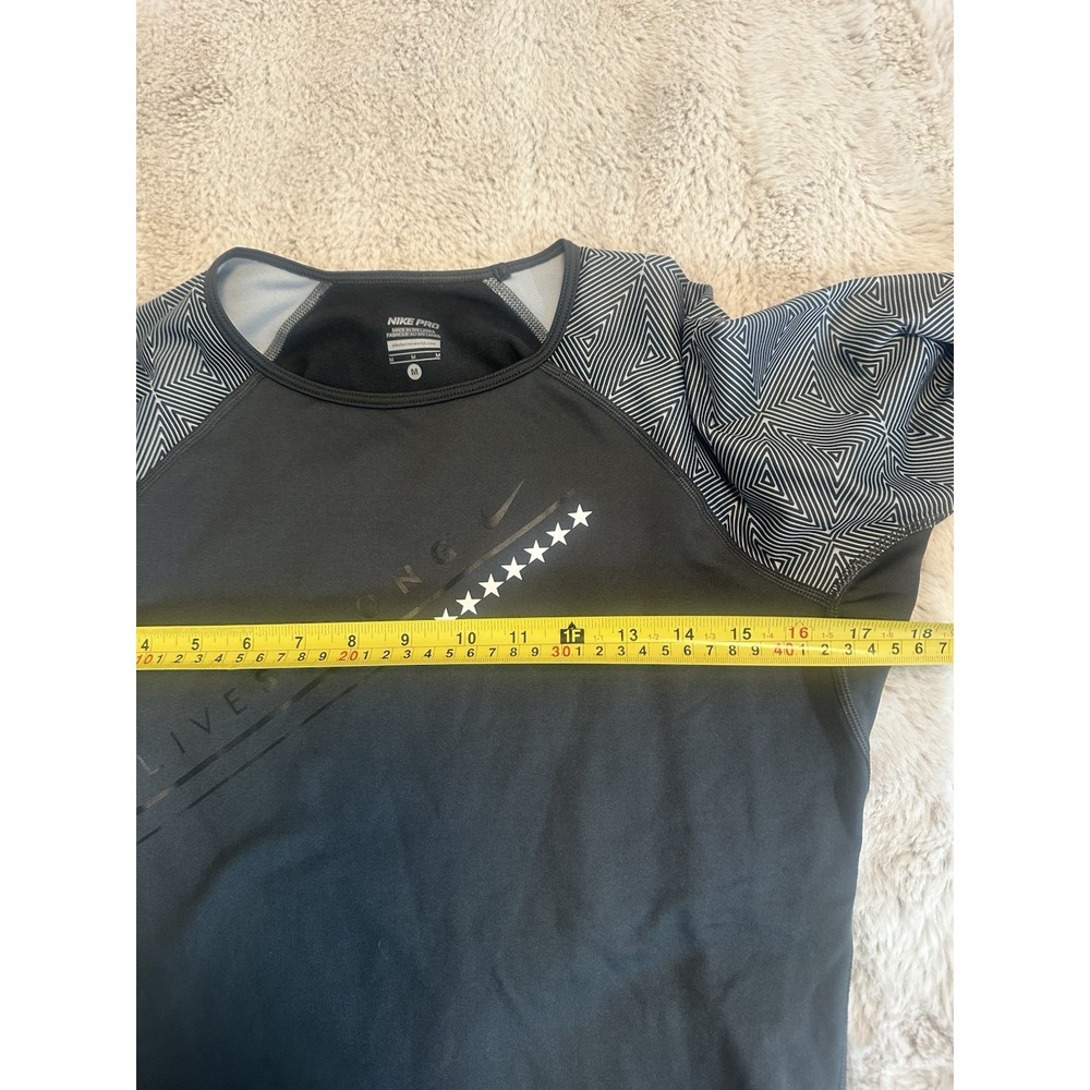 Nike Pro Women's Training Long Sleeve‎ Tee Pullover Thumb Holes Gray M - Picture 6 of 10